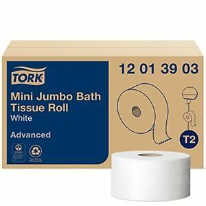 Tork Advanced 12013903 Mini Jumbo Bath Tissue Roll 1-Ply 7.36&#034; Diameter 3.55&#034;...