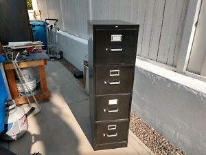 HON 4 Drawer File Cabinets black used letter size (local pick up Only 92591)