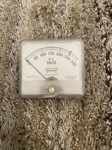 Vtg NOS NIB Triplett Square Model 337-S AC Volt Panel Meter 0-300 VAC Range USA