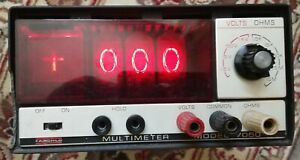 FAIRCHILD 7050 Nixie Tube Volt Ohms Meter MULTIMETER Antique Vintage, Works