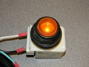 Schneider Electric 9001KM1 Series H Light Module with Lamp (Orange Lens),110 V