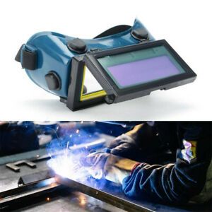 AUTO DARKENING LCD WELDING GOGGLES GLASSES MASK EYE SAFETY GRINDING SOLAR POWER