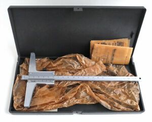 Vintage Micrometer 0-160 0.05mm Depth Gauge Precision measuring tool USSR 1981