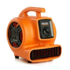 RIDGID Blower Fan 600-CFM Portable Grounded Adjustable-Vent Plastic Orange