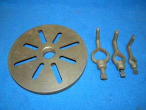 8-1/2&#034; Faceplate 1-1/2 x 8TPI and 3 Dogs Craftsman Lathe Atlas Armstrong Logan