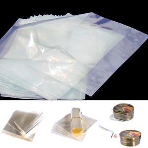 Halulu Lots of 500 Pieces 6&#034; X 6&#034; Clear Heat Shrink Wrap Film Flat Bags (6x6&#034;)