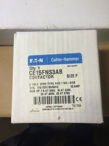 NEW EATON Cutler-Hammer CE15FNS3AB Contractor Series B1 Size: F