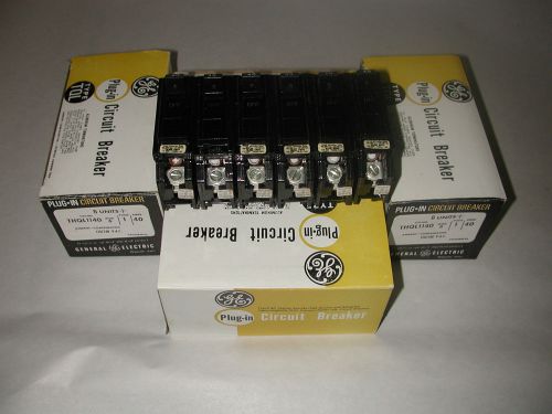 24 new general electric thql 1140 40 amp plug-in circuit breakers -new old stock for sale