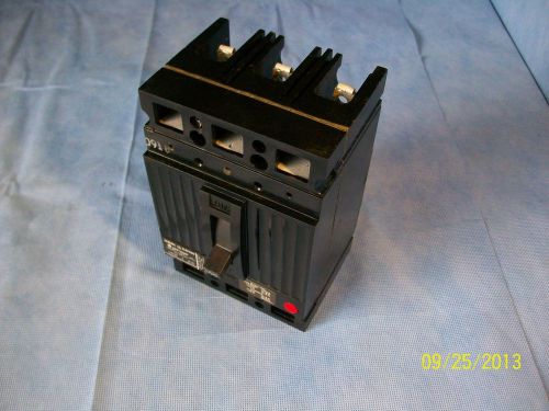 3 POLE GE 60A AMP 3P CIRCUIT BREAKER TED136060 USED TESTS GOOD