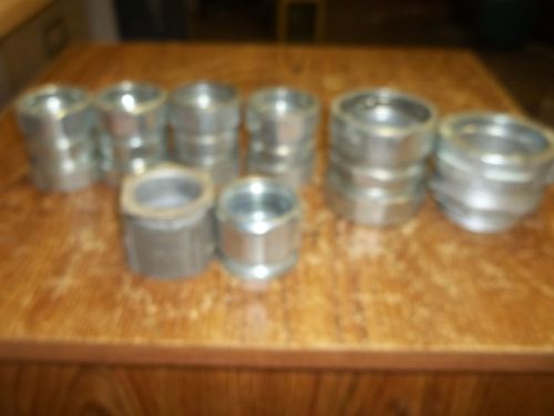 1 1/4&#034; and 2&#034; rigid conduit compression fitting lot for sale