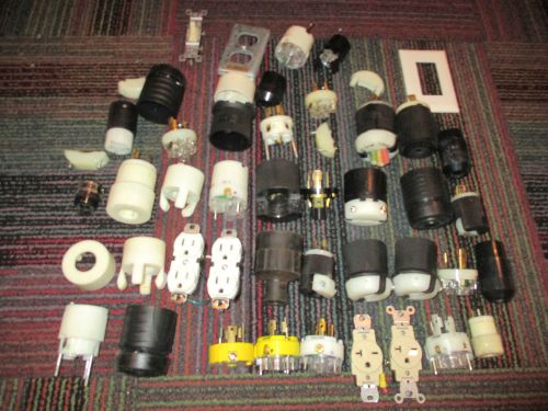 Huge lot of new 50+ turnlok / twist lock plugs / connectors / receptacles &amp; more for sale