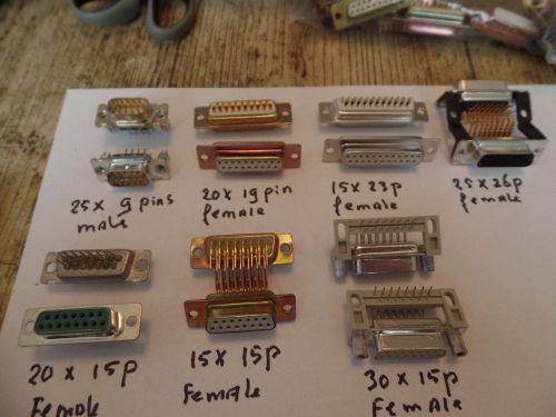 150  d-sub   sub-d connectors for sale