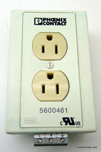 Phoenix contact 5600461 double outlet receptacle for sale