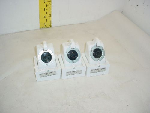 Lithonia tph 277 j4 through wire power hook fixture accessory lot of 3 for sale