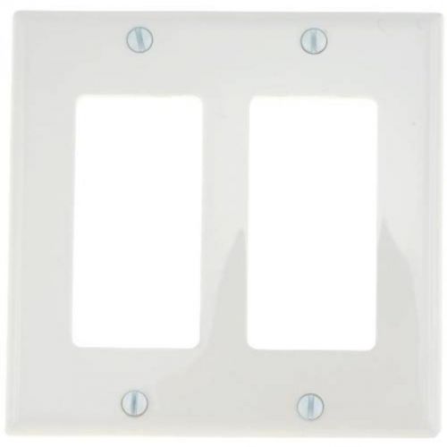 Deco wall plate 2-gang white 602028 national brand alternative 602028 for sale