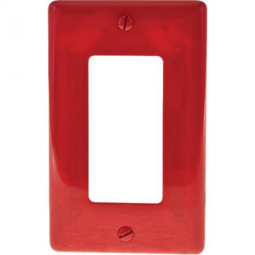 Decorator Wallplate 1-Gang Red NP26R HUBBELL ELECTRICAL PRODUCTS NP26R