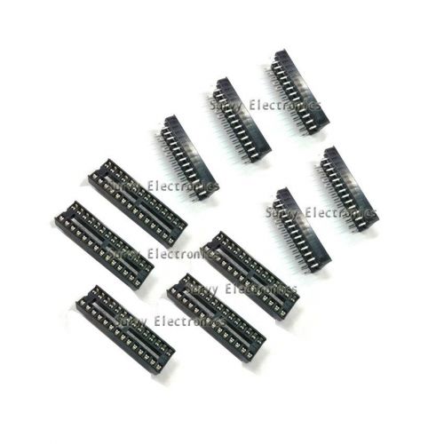 100 pcs dip-28 28 pin 28pin dip ic sockets adaptor solder type narrow for sale