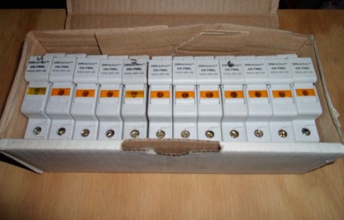 Dinnectors dn-fm6l fuse terminal block 30 amp  600 volt (new in box) lot of 12 for sale