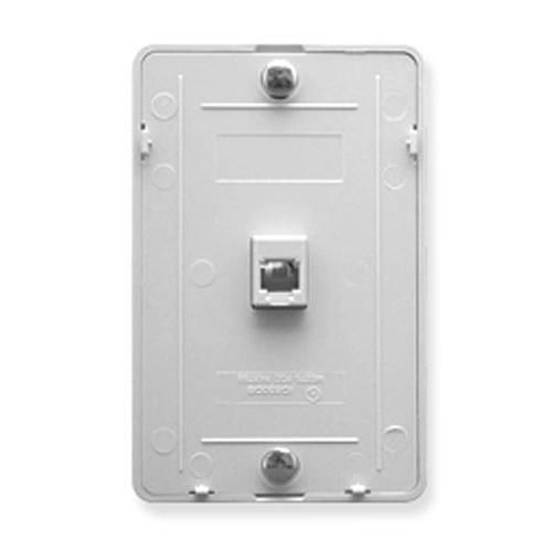 Icc ic630db6wh wall plate idc 6p6c white for sale
