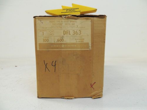 General Electric Flex-A-Plug, DFL363, 100A, 600V, 3PH-3W, NIB