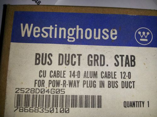 WESTINGHOUSE 2528D04G05 BUS DUCT GRD. STAB NEW IN BOX #B6