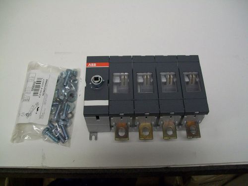 ABB OT250E04 Switch Disconnector 250A 4 Poles Handle and Shaft Sold Separately
