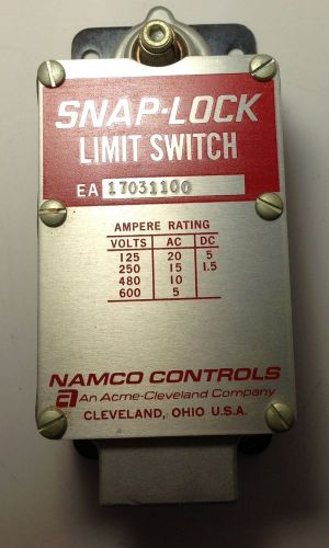 Namco snap-lock limit switch ea170-31100 ea17031100 for sale