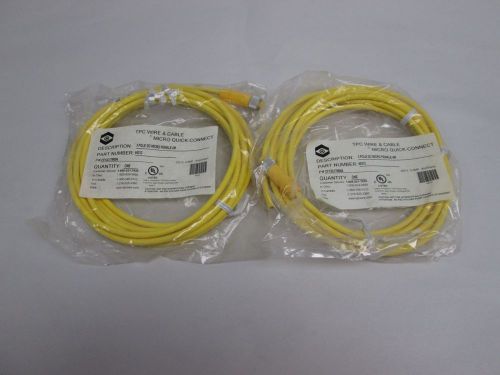 LOT 2 NEW TPC WIRE 64312 MICRO QUICK CONNECT 3 POLE CABLE 4M D289871