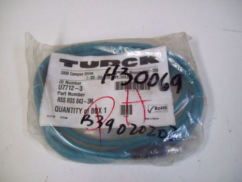 TURCK RSS RSS 843-3M 3M CORDSET CABLE - NEW - FREE SHIPPING!