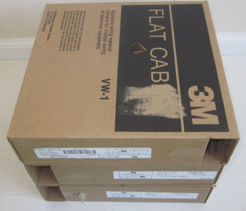 3m  p/n  1700/50  conductor size 28 awg stranded ribbon cable - new roll 100ft for sale