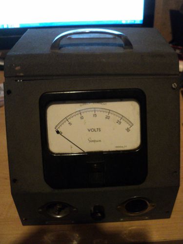 Vintage simpson direct  current volts meter 0-30  a.c input d.c. output for sale