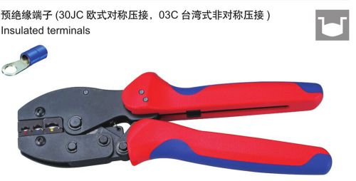 0.5-6.0mm2 awg20-10 fse-30jc insulated terminals ratchet crimping tool plier for sale