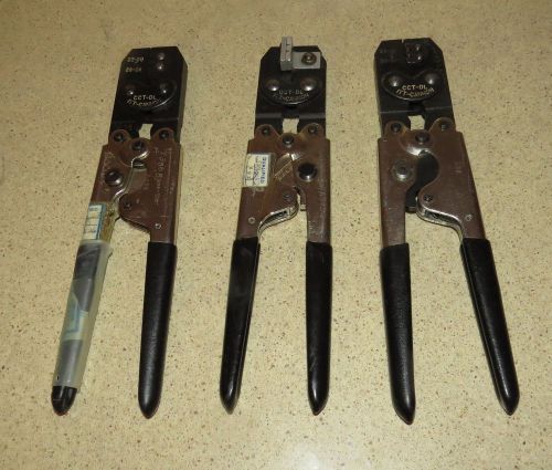 ^^ LOT OF THREE ITT-CANNON CCT-DL  CRIMPERS  -  ( GG )