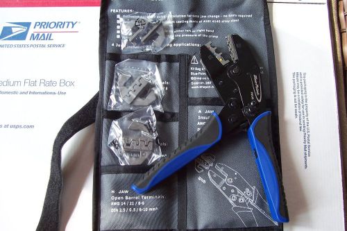 New Blue Point Ratcheting Terminal Crimper Pliers With Quick Change Jaws