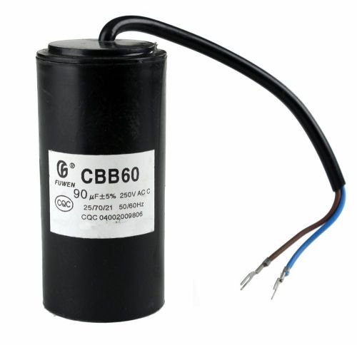 Sdt motor round running capacitor cbb60 90uf 250v 50/60hz fits sdt-wra40 for sale