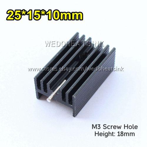 100pcs 25*15*10mm Aluminum Heat Sink With Needle Cooler For TO220 Transistor