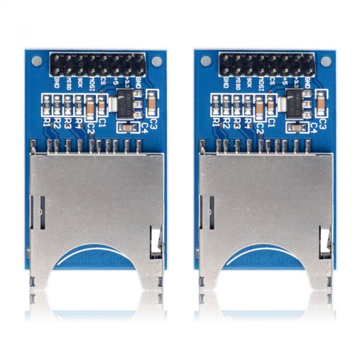2pcs  Min SD Card Module Slot Socket Reader For Arduino ARM MCU Read And Write