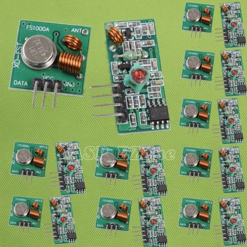 10 sets 433mhz rf transmitter receiver kit for arduino module for sale