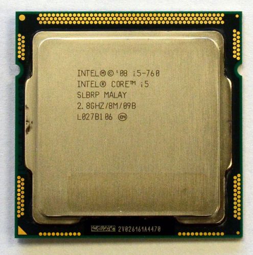 Intel Core i5-760 Processor 2.8GHz/8M/09B LGA1156