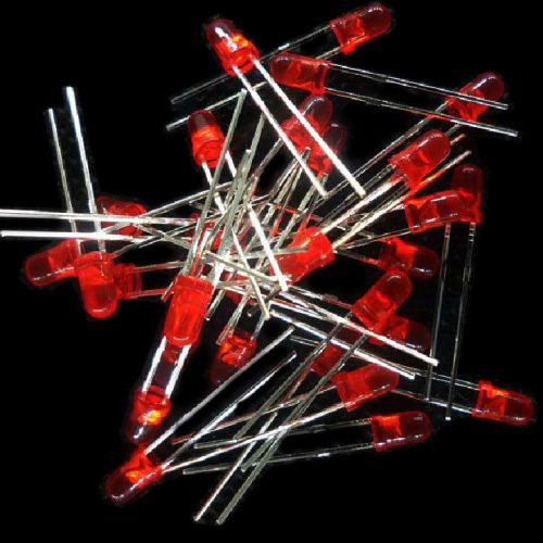 100pcs 3MM Red hair Red light-emitting diode Red LED Super Bright