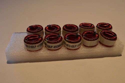 10qty power Inductors 100uH 4A toroid Coiltronics CTX100-2-52LP filters or SMPS