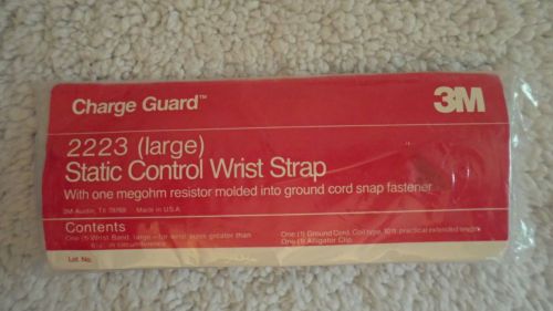 3M Charge Guard Static Control Wrist Strap 2223 Large NEW