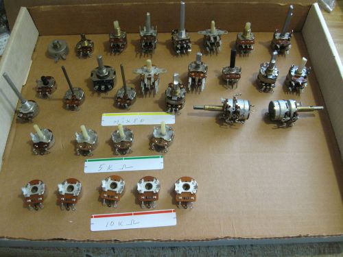 60 new old stock potentiometers kit for sale