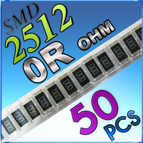 50 0R ohm ohms SMD 2512 Chip Resistors Surface Mount watts (+/-)5%