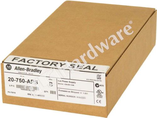 New sealed allen bradley 20-750-aps /b powerflex 750 24v auxiliary power supply for sale
