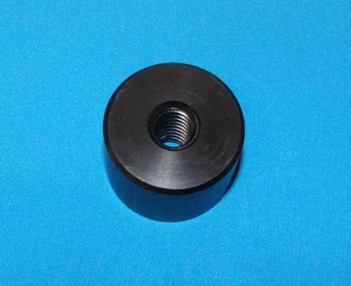 304010-cyl  Cylinder nut, 1/2-10 acme RH thread, single start, Black Delrin