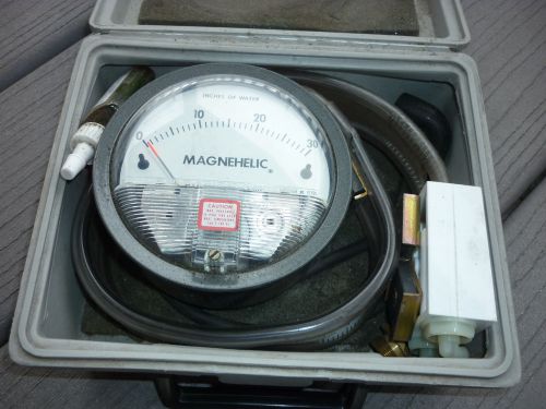 Dwyer slack tube manometer magnehelic  differential pressure gauge 15 psig #2030 for sale