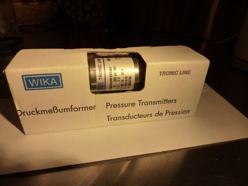 Wika pressure transmitter s-10 tronic line 89113520 0-200psia (o2 service) *new* for sale