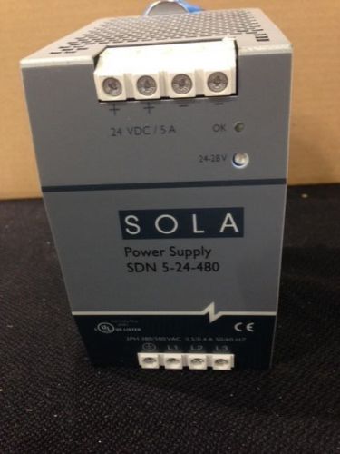 Sola Electric SDN 5-24-480 POWER SUPPLY