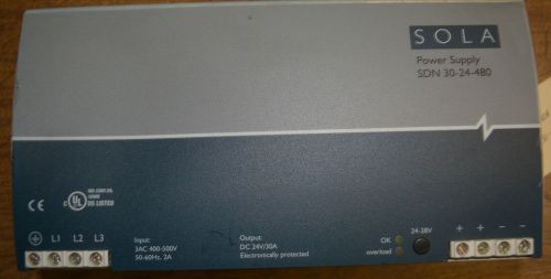 Sola power supply sdn 30-24-480 for sale